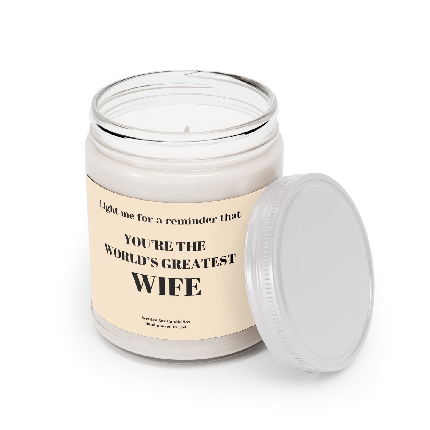 World's Greatest Wife Scented Candle 9oz