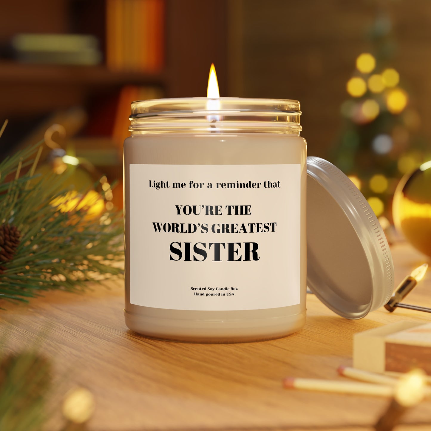 World's Greatest Sister Scented Candle 9oz