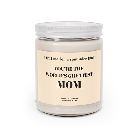 World's Greatest Mom Scented Candle 9oz